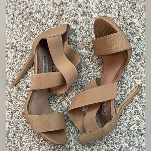 Steve Madden Tan Strappy Heels